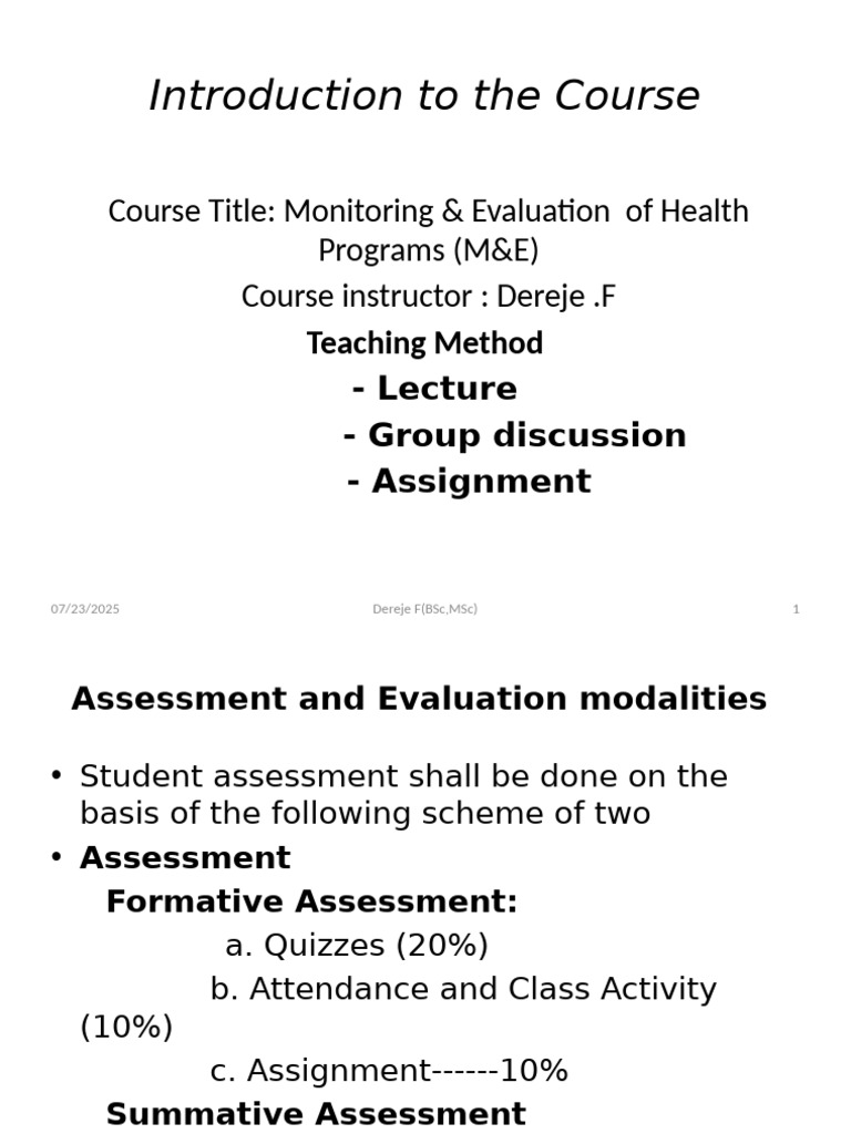 Health Program Monitoring & Evaluation Course | PDF | Malaria
