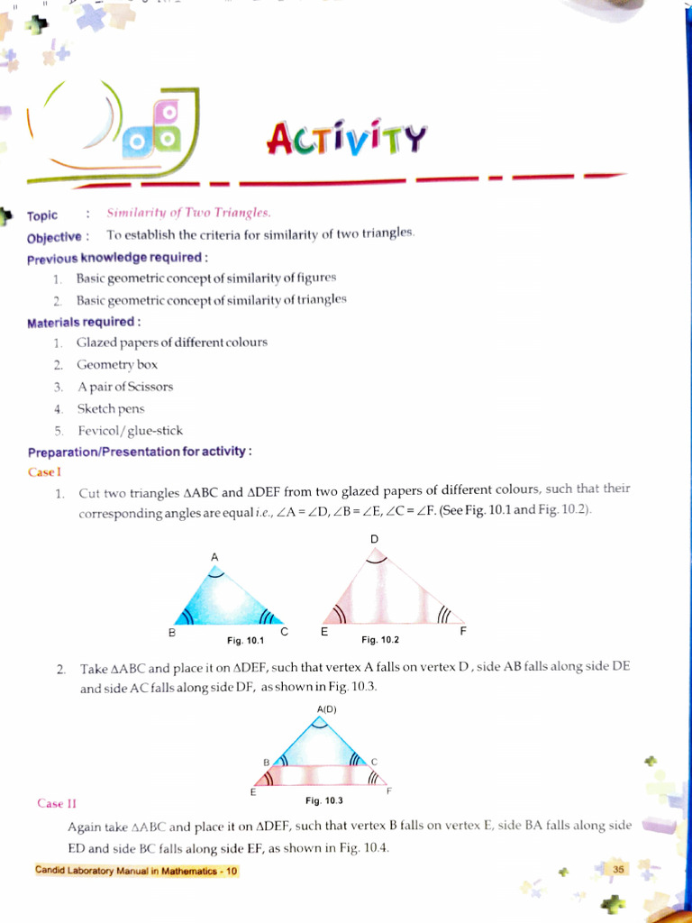 Activity 4 (CH 6 Triangles) | PDF | Triangle | Geometry