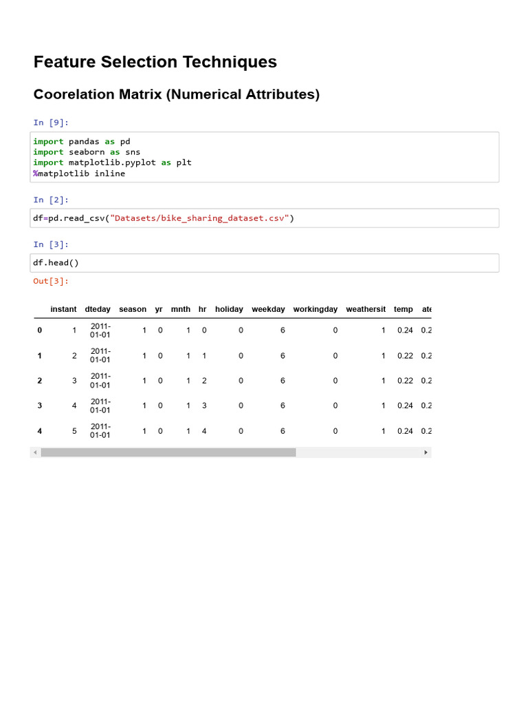 Correlation Analysis of Bike Sharing Data | PDF | Probability Theory ...