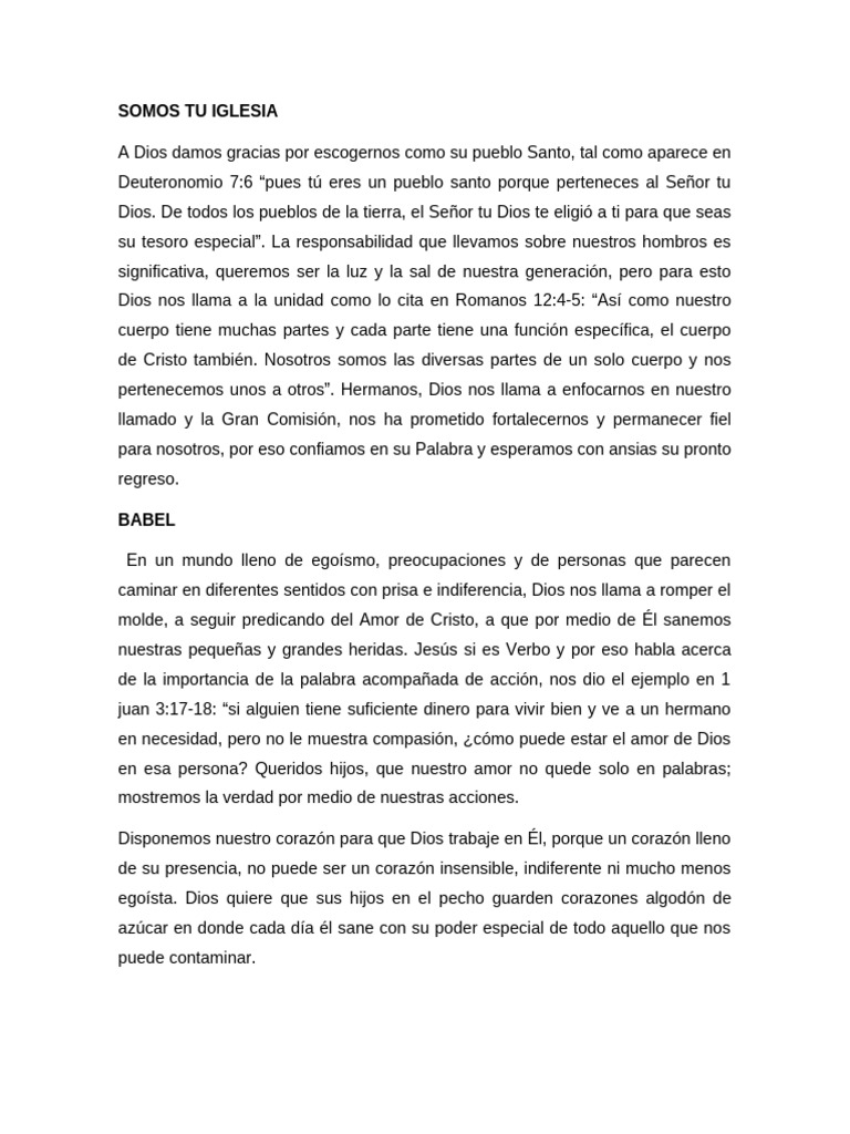 Unidad y Amor en la Fe Cristiana | PDF | Amor | Cristo (título)