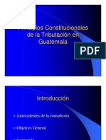 Principios Constitucionales de La Tributacion en Guatemala