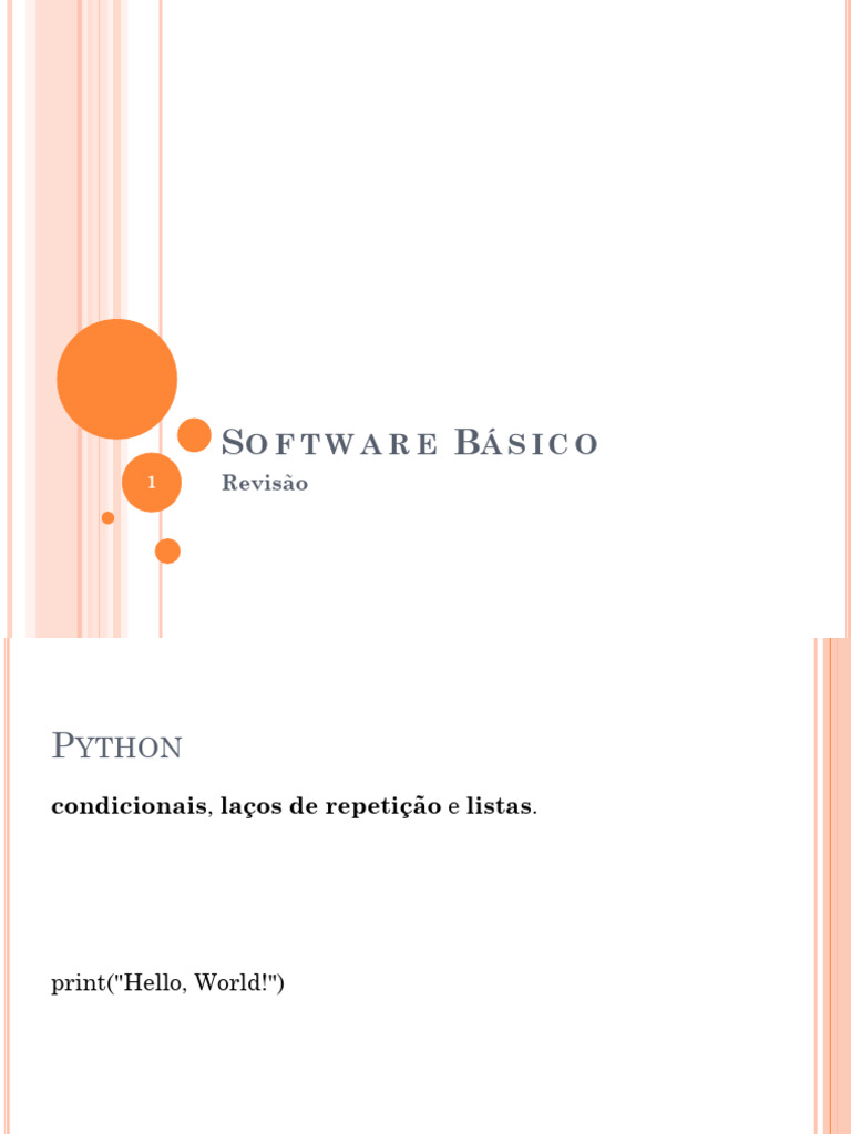Fundamentos de Python: Condicionais e Laços | PDF | Programação de ...