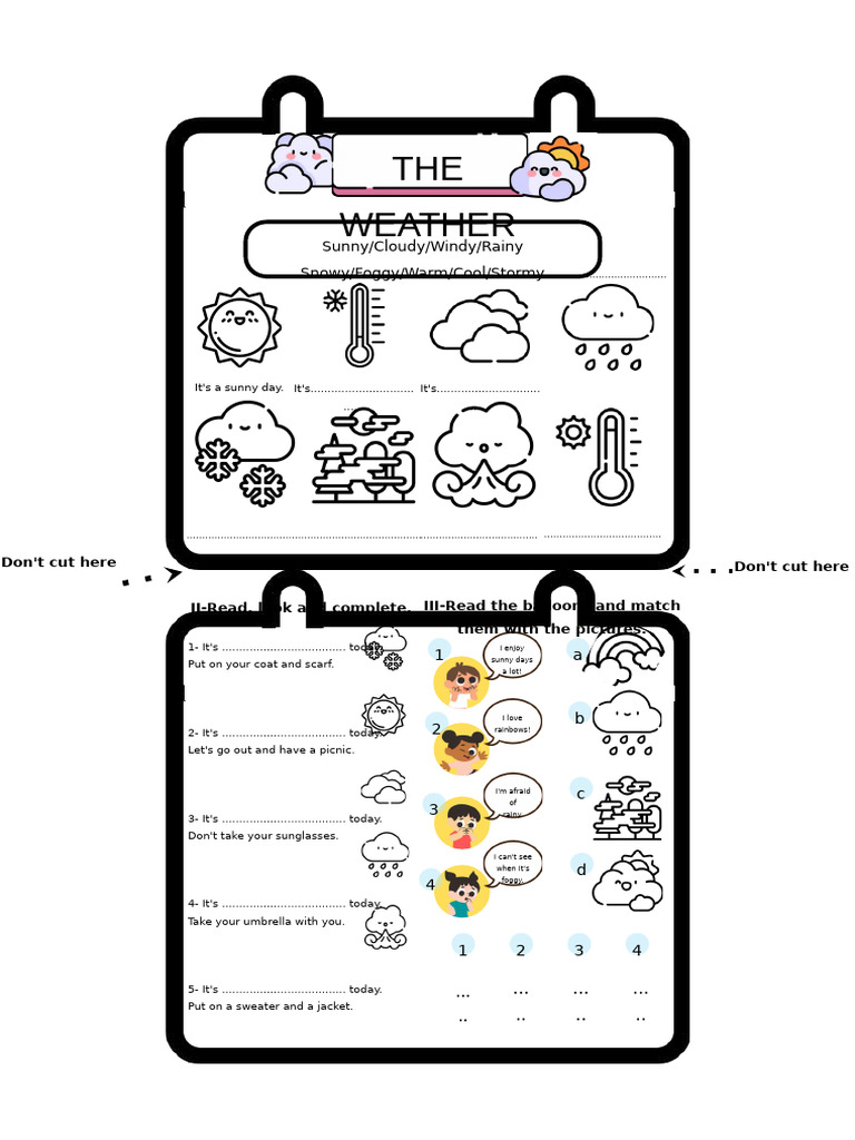 Weather Vocabulary and Activities Guide | PDF | Applied And ...