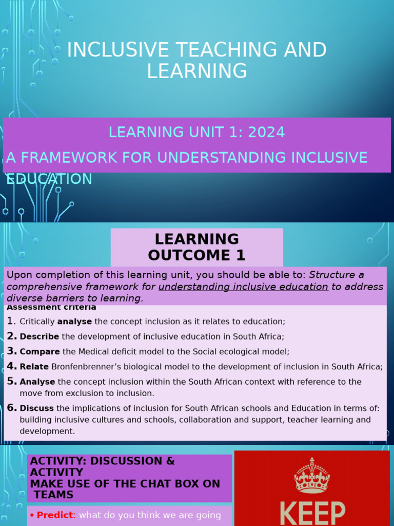 Understanding Inclusive Education Framework | PDF | Inclusion ...