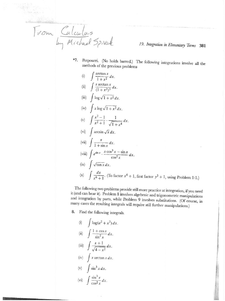 Hard Integrals | PDF