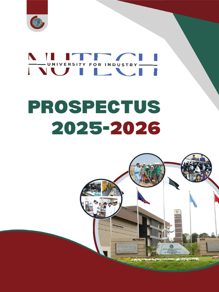 NUTECH 2025-2026 Prospectus Overview | PDF | Engineering | Knowledge