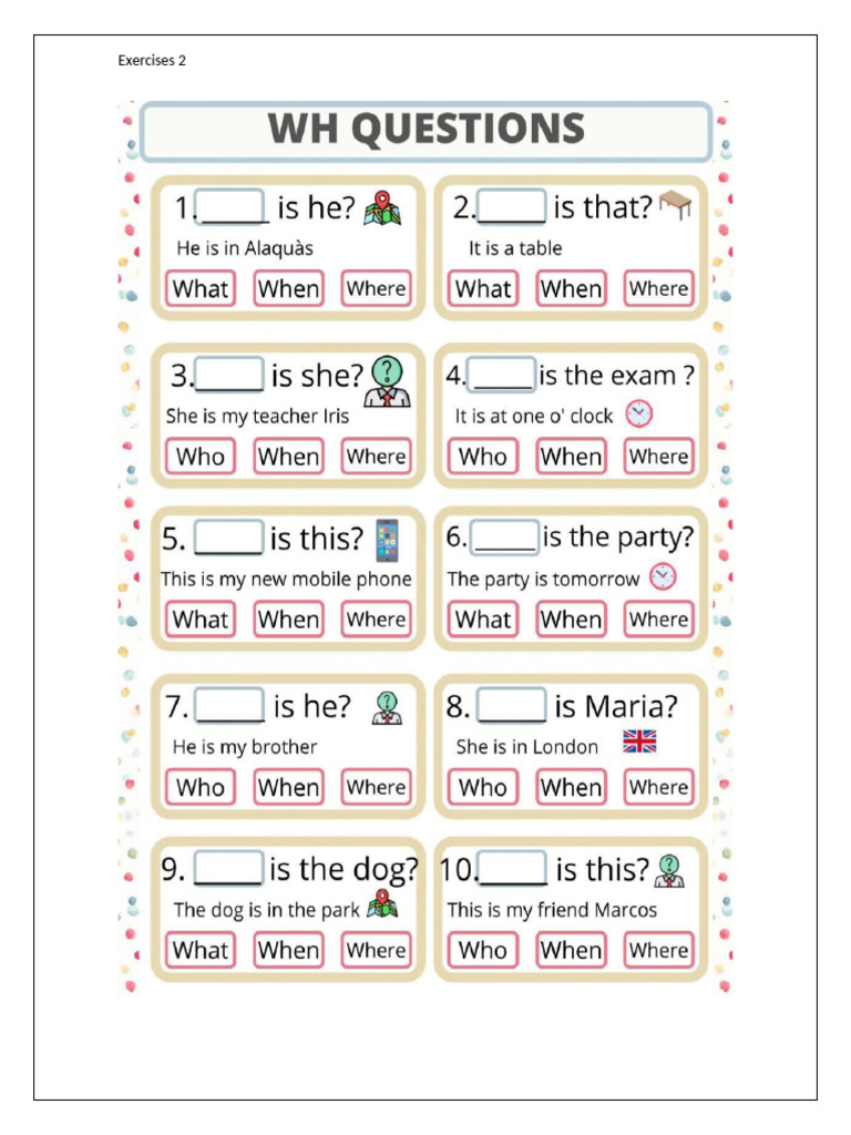 WH Question | PDF