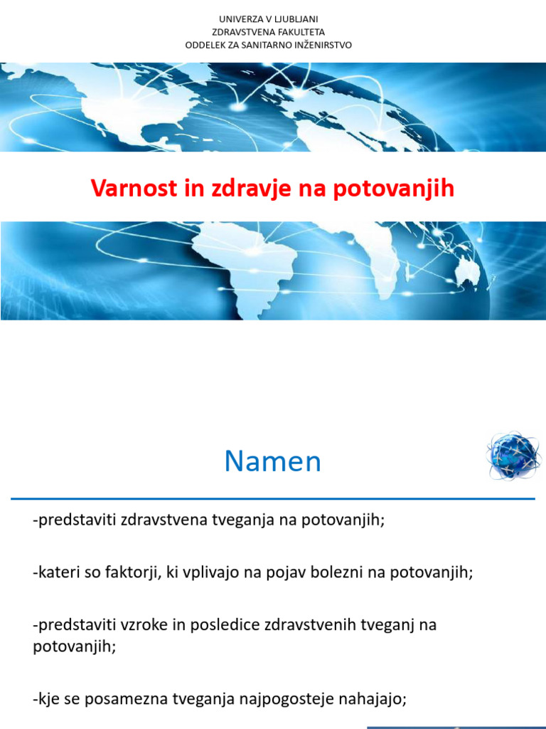 Sanitarno-Higienske Razmere Na Potovanjih - Fink, Rok - 000541 | PDF