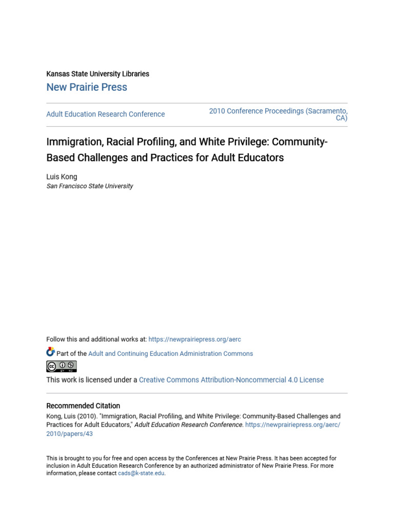 Immigration and Racial Profiling Insights | PDF | Identity (Social ...