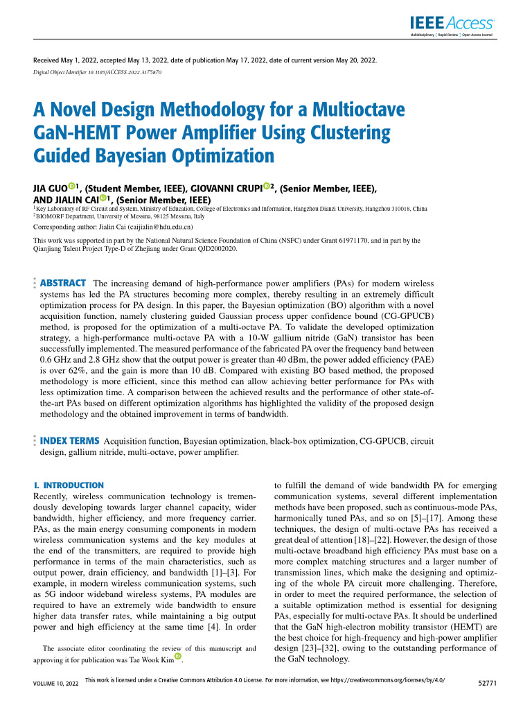 A Novel Design Methodology For A Multioctave GaN-HEMT Power Amplifier ...
