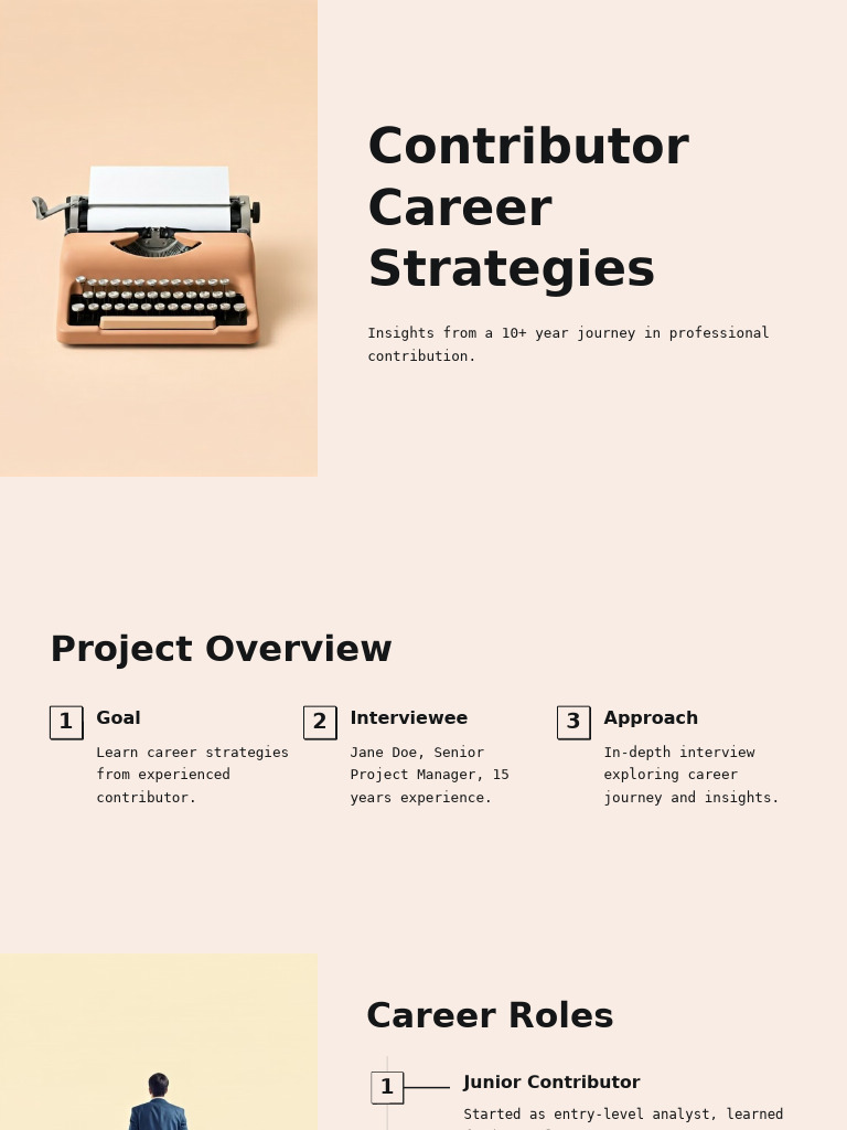 Contributor Career Strategies | PDF | Mentorship | Learning