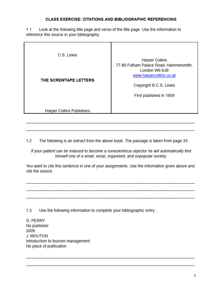 Citations and Bibliographic Referencing Guide | PDF | Publishing | Sources