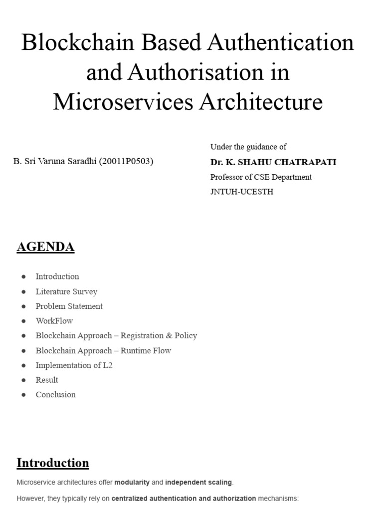 Blockchain for mTLS in Microservices | PDF | Transport Layer Security ...
