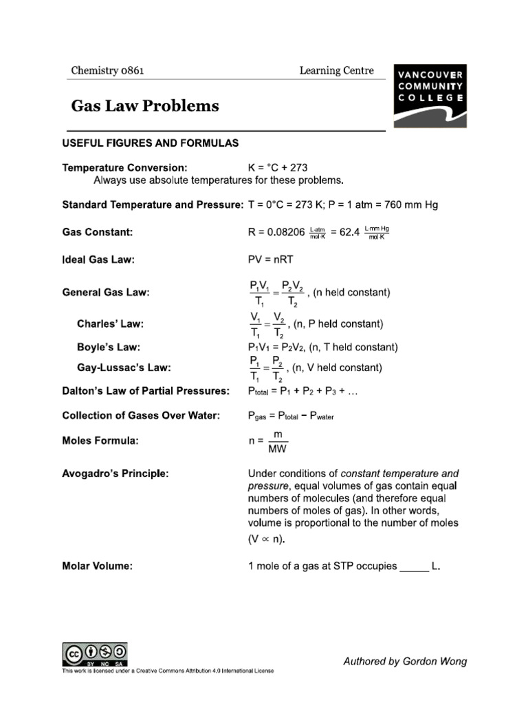 Gas Law 5 | PDF
