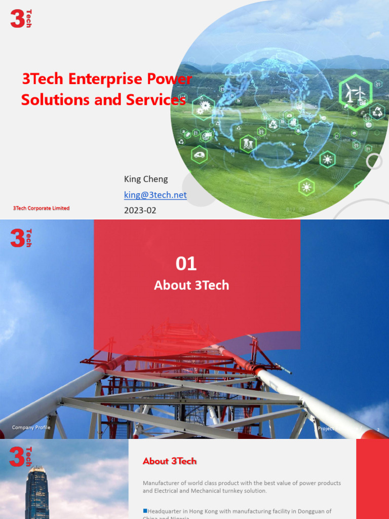 3Tech Corporate Overview and Solutions | PDF | Power Supply | Rectifier
