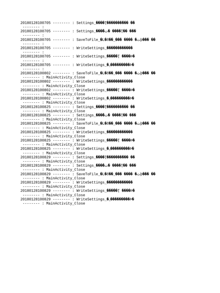 Error Log | PDF