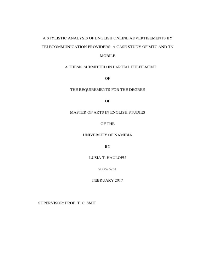 A Stylistic Analysis of English Online A | PDF | Linguistics | Advertising