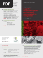Colóquio Legados do autoritarismo em Portugal em perspectiva comparada