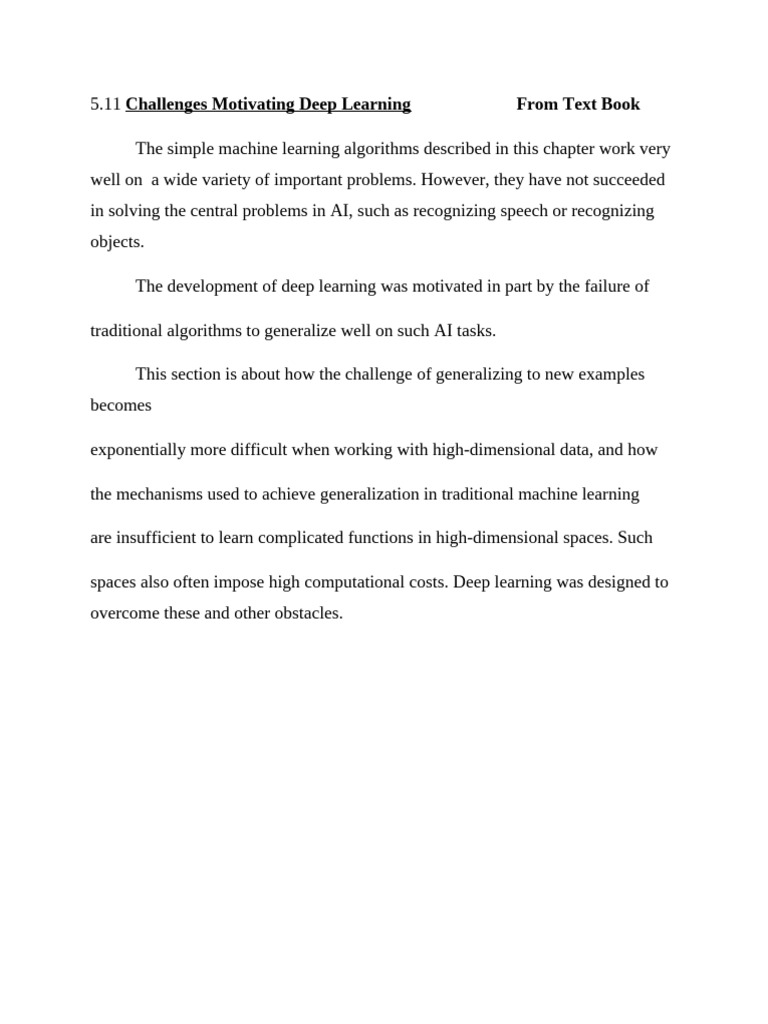 Challenges Driving Deep Learning Development | PDF