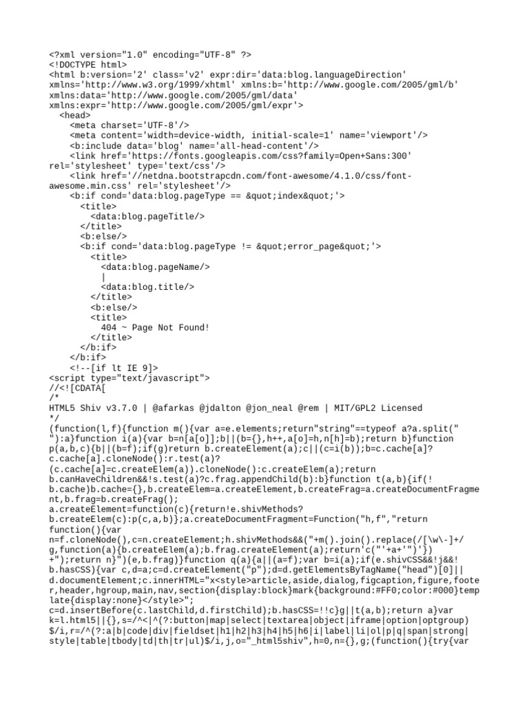 Custom Blog Template Overview | PDF | Typefaces | Html Element