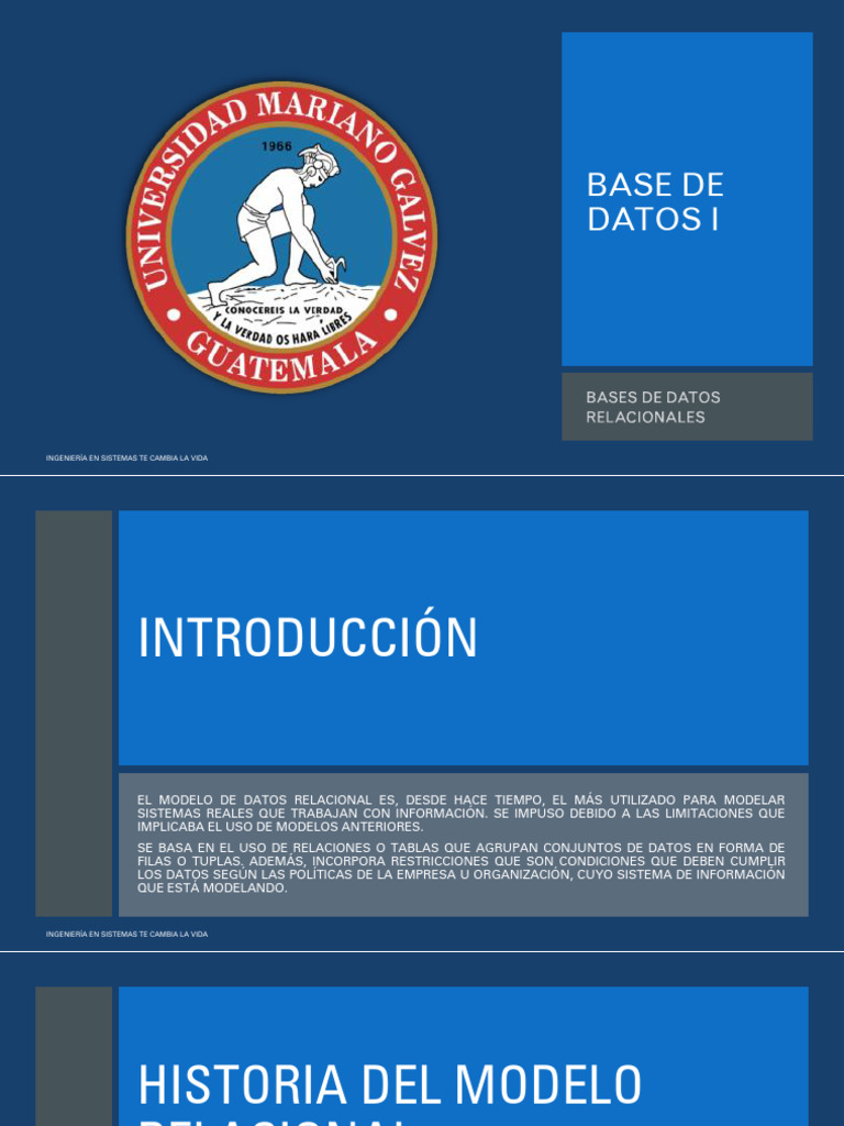 Base de Datos I - BD Relacionales | PDF | Base de datos relacional | SQL