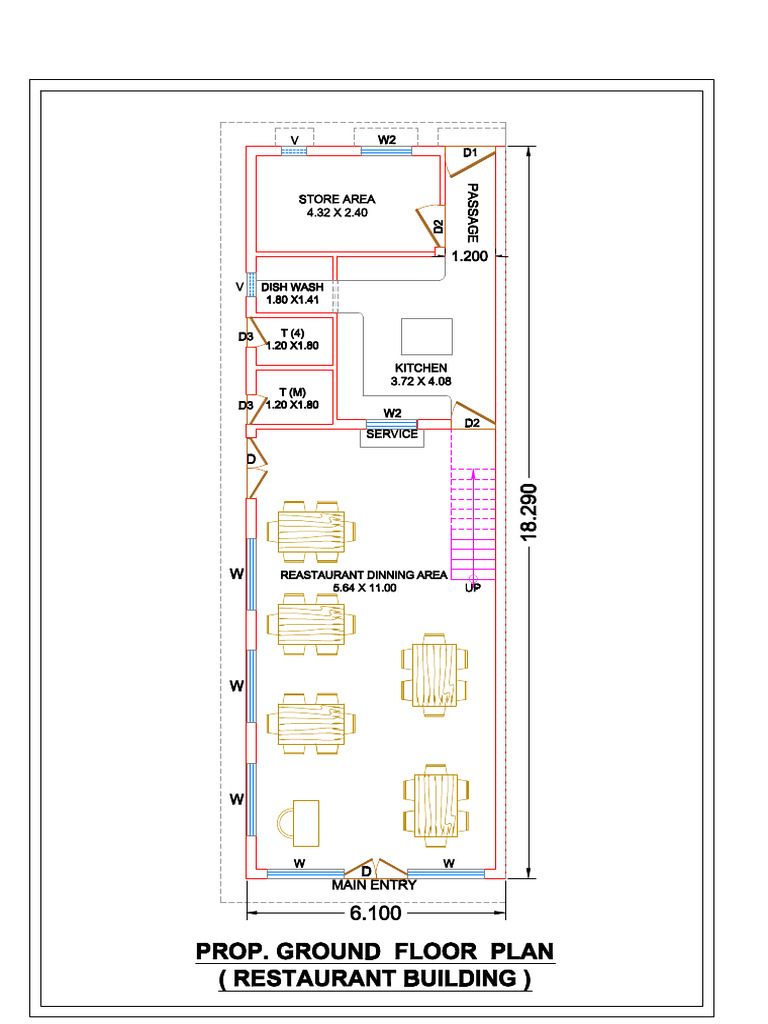 Himanshu Upreti Restro Dwg-Model | PDF