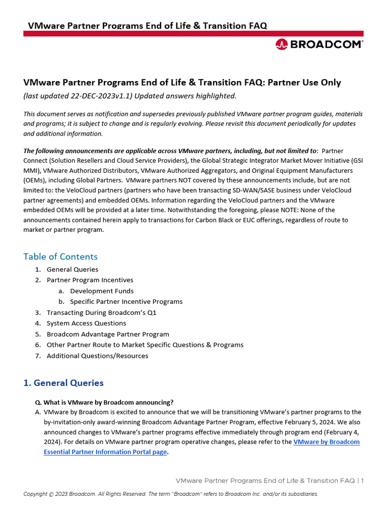 VMware Partner Program Transition FAQ | PDF | V Mware | Subscription ...