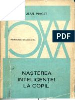 54266911 Jean Piaget Nasterea Inteligentei La Copil