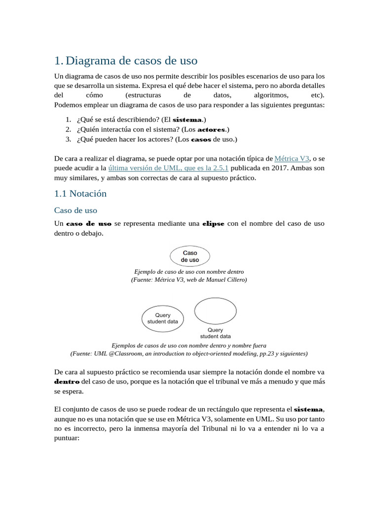 Diagrama de Casos de Uso en UML | PDF | Caso de uso | Lenguaje de ...
