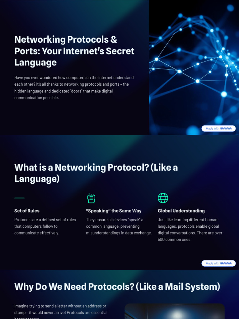 Networking Protocols and Ports Your Internets Secret Language | PDF ...