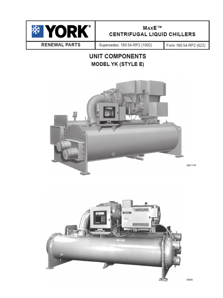 York Chiller Renewal Parts Guide | PDF | Valve | Gas Technologies