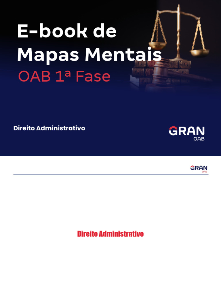 E Book Mapas Mentais 1 Fase Oab Direito Administrativo | PDF | Serviços ...