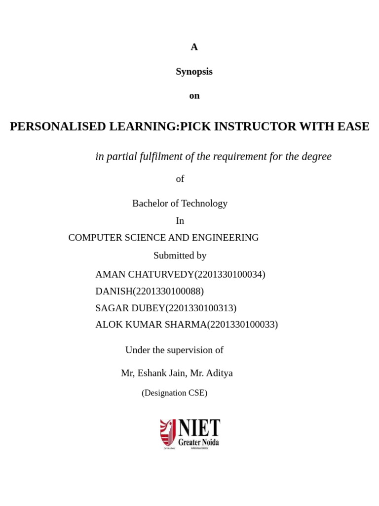 Personalized Learning Model Development | PDF | Machine Learning ...