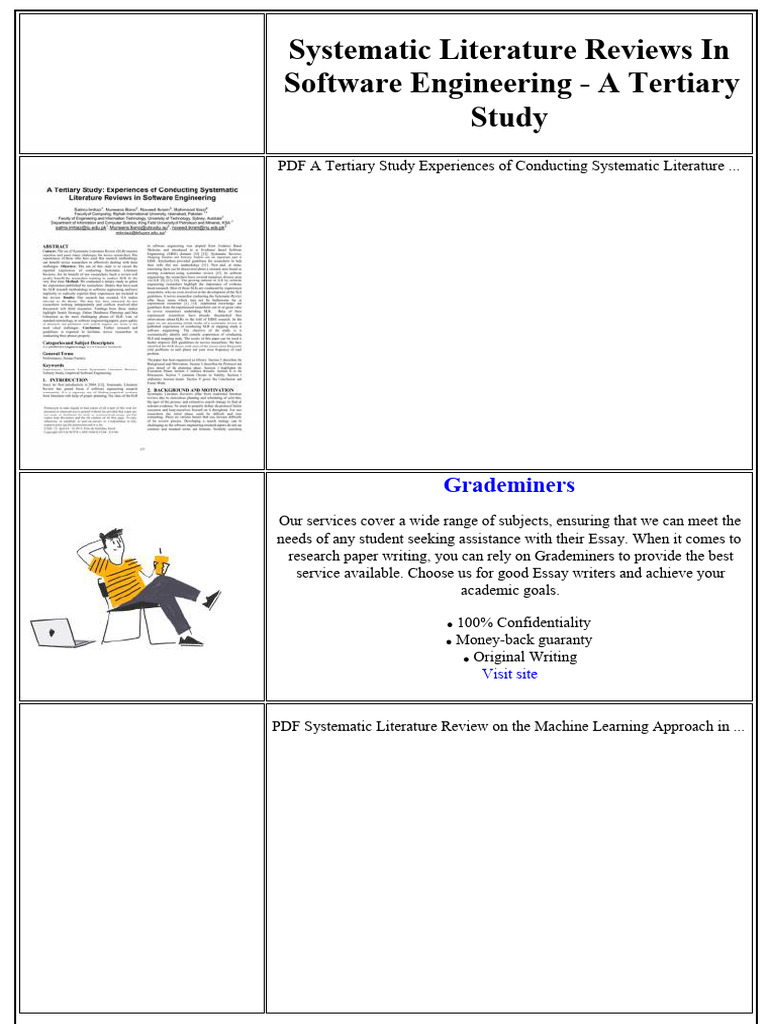 Systematic Literature Reviews in Software Engineering | PDF | Data ...