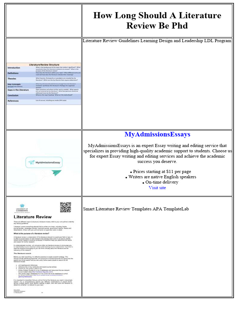 How Long Should A Literature Review Be PHD | PDF | Rheumatoid Arthritis ...