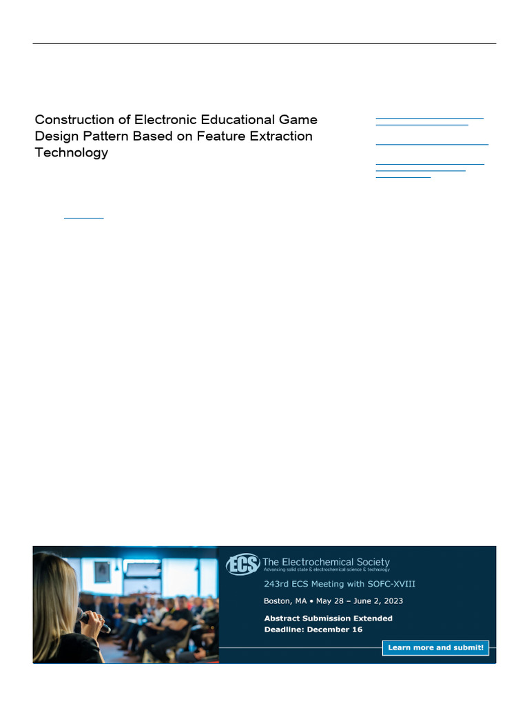 2021 - Construction of Electronic Educational Game | PDF | Learning ...