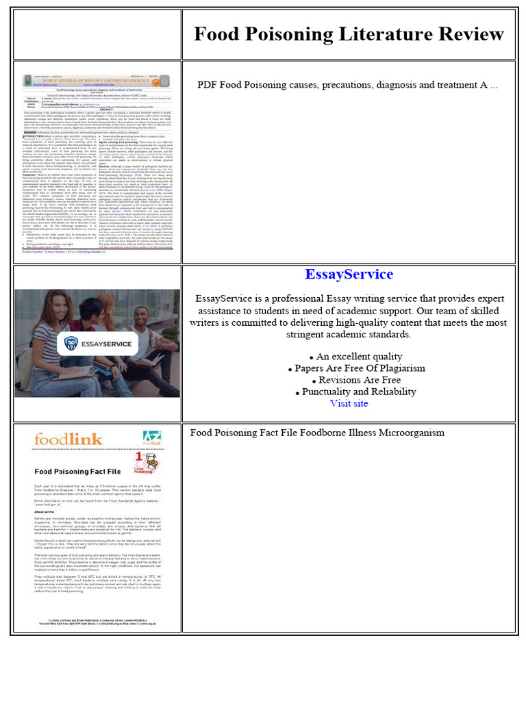 Comprehensive Food Poisoning Review | PDF | Genetic Algorithm | Bullying