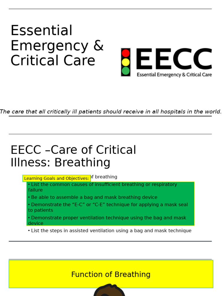 E-C Technique for Bag-Mask Ventilation | PDF | Breathing | Medical ...