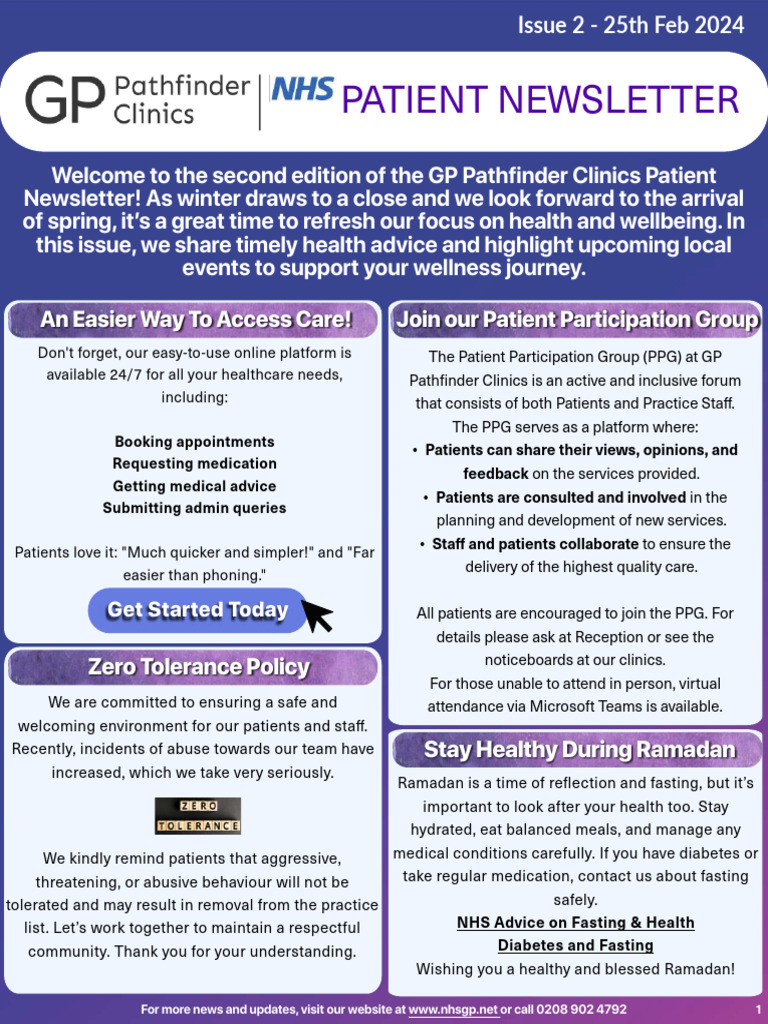 GP Pathfinder Clinics Newsletter Issue 2 | PDF | Diabetes | Diseases ...