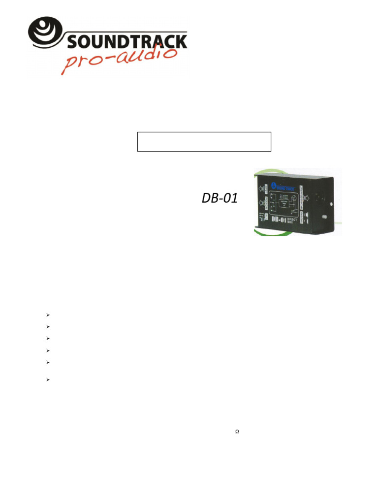 Manual de Conexión Direct Box DB-1 | PDF | Altoparlante | Ingeniería ...