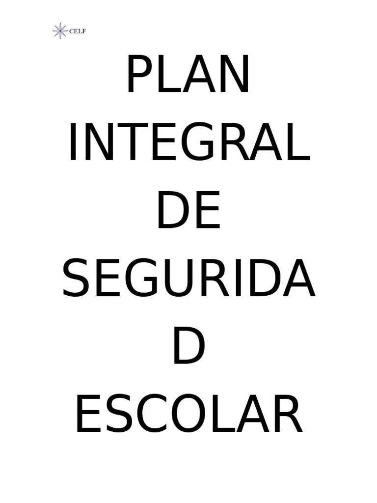 Plan Integral de Seguridad Escolar | PDF | Valores