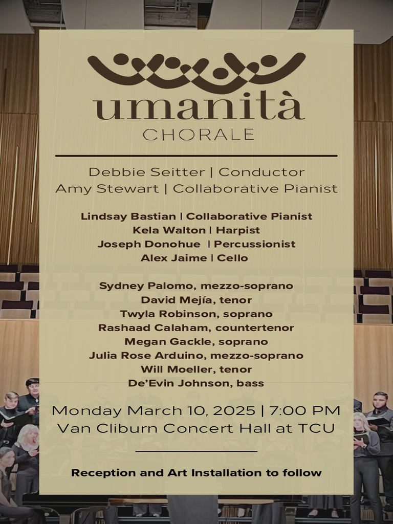 Umanità Chorale Concert Program | PDF