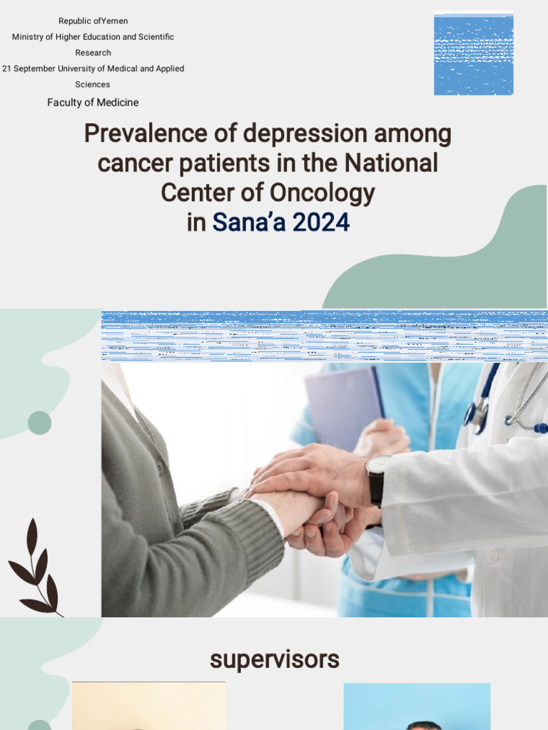 Depression Prevalence in Cancer Patients | PDF | Major Depressive ...