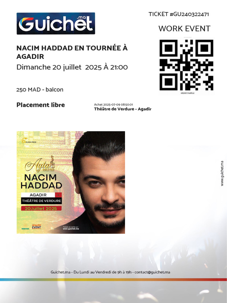 Concert de NACIM HADDAD à Agadir | PDF