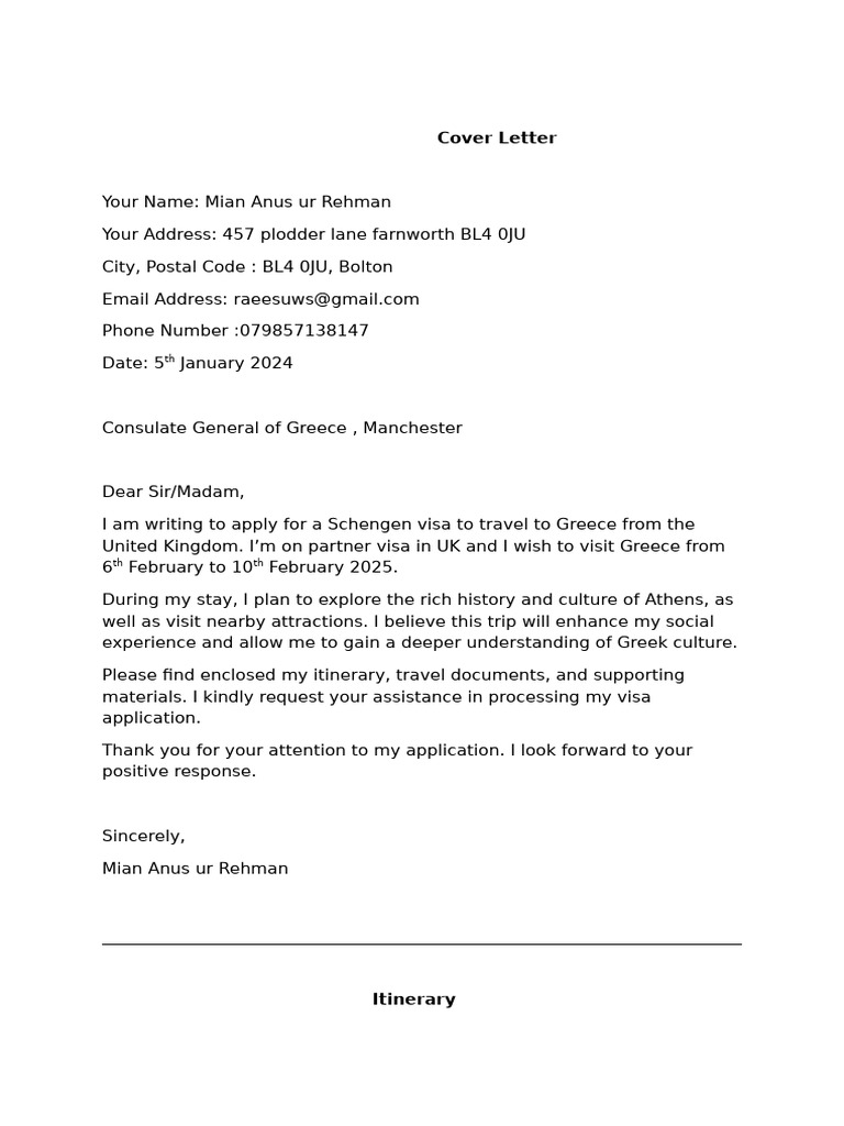 Greece Schengen Visa Application Guide | PDF