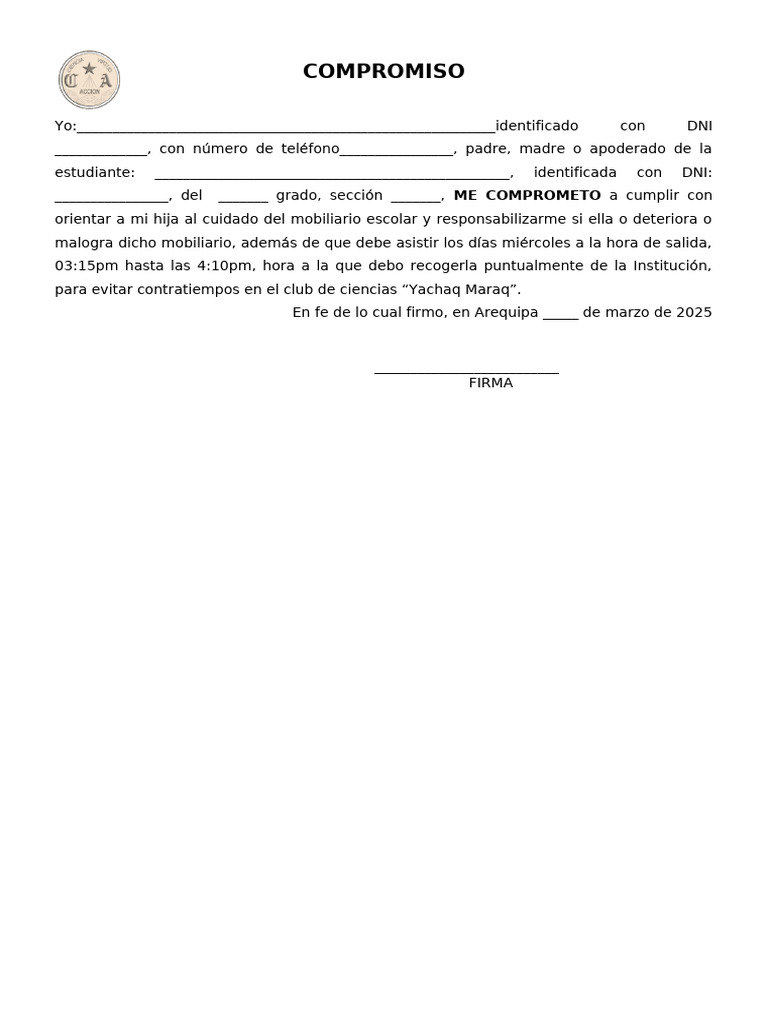 COMPROMISO | PDF
