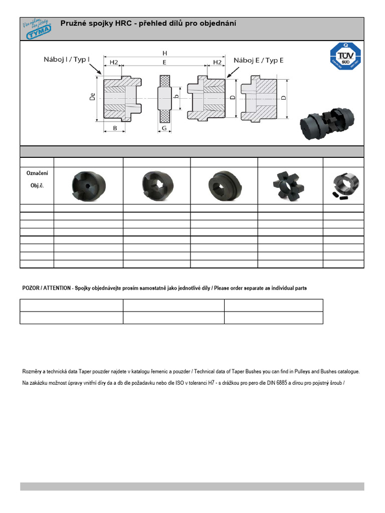 Hrc-Shaft-Couplings-Rubber Insert | PDF