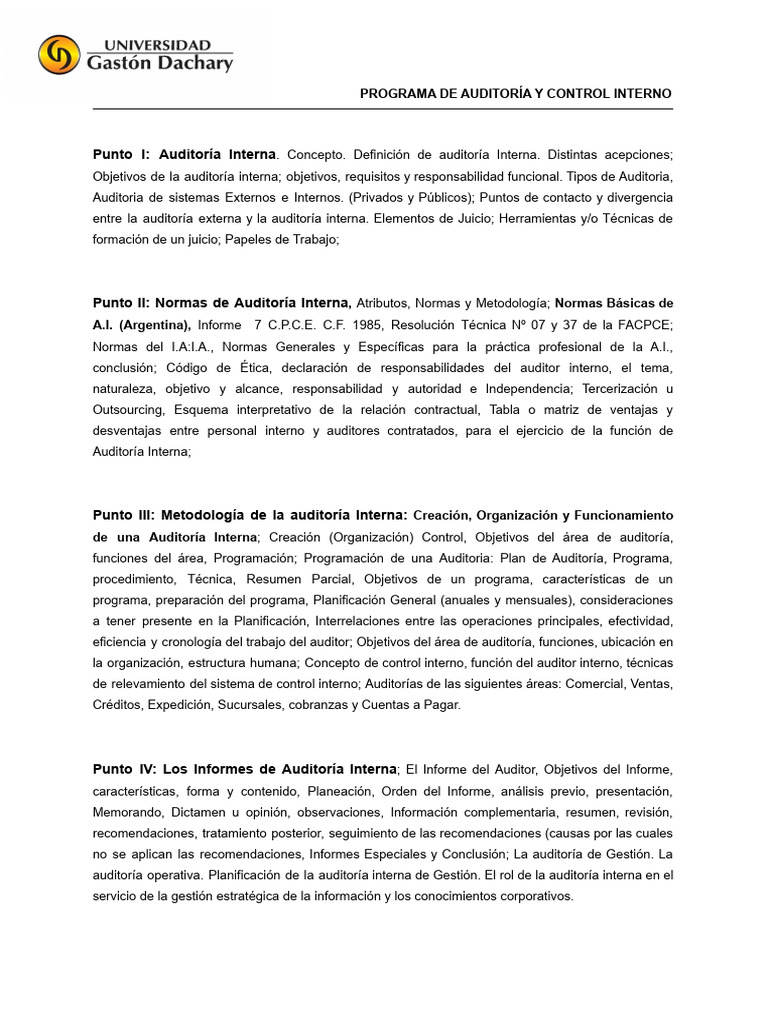 Guía Completa de Auditoría Interna | PDF | Auditoría | Planificación