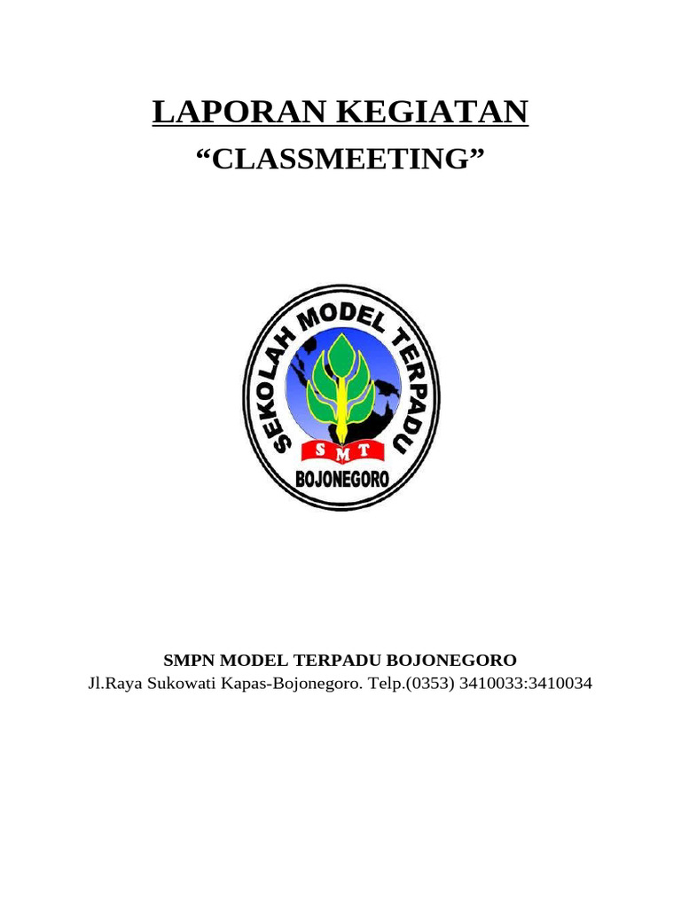 Laporan Kegiatan Class Meeting 2025 | PDF