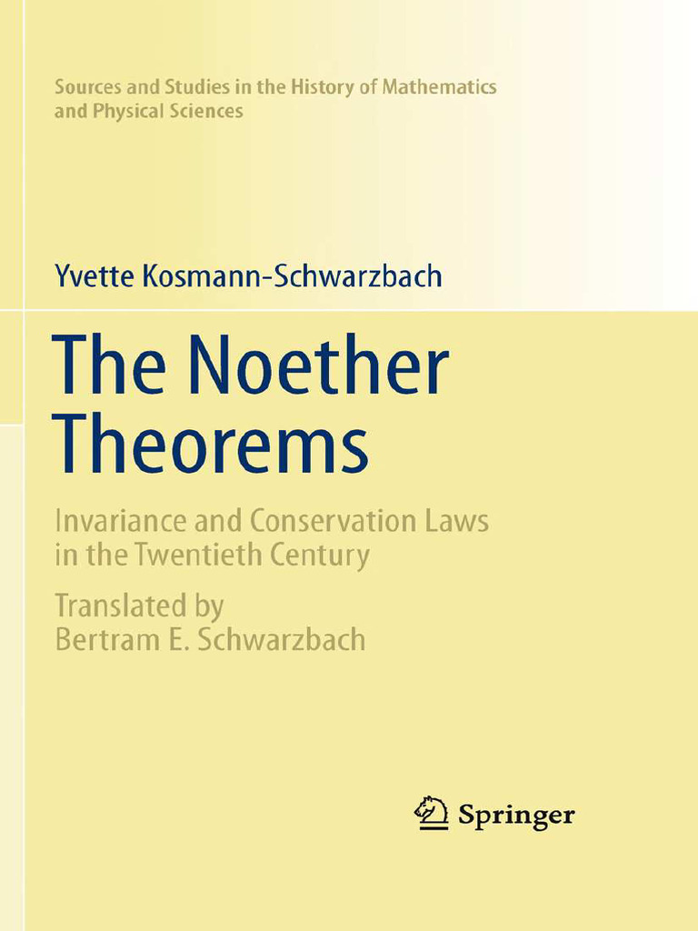 The Noether Theorems | PDF | Group (Mathematics) | Calculus Of Variations